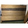 Image 2 : King size brown bed frame set - includes headboard/ footboard & sideboards