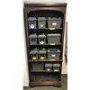 Image 2 : 5 tier wooden display shelf (approx. 32in wide x 14in depth x 77 1/2in height)