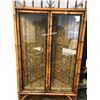 Image 2 : Decorative corner bamboo display cabinet (approx. 31 1/2in wide x 71in height x 16in depth)