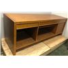 Image 1 : Solid wood heavy-duty media unit/TV stand - approx. 62in wide x 20 1/2in depth x 23in height