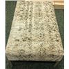 Image 1 : Large upholstered ottoman (approx. 4ft wide x 28in depth x 18in height)