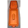 Image 2 : Set of 4  heavy-duty orange plastic containers