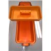 Image 3 : Set of 4  heavy-duty orange plastic containers