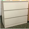 Image 1 : Contemporary white 3 drawer Ikea cabinet - approx. 31 1/2in wide x 19in depth x 30 1/2in height