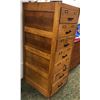 Image 2 : 7 drawer wooden office filing cabinet - approx. 22 1/2in wide  x 26in depth x 53in height