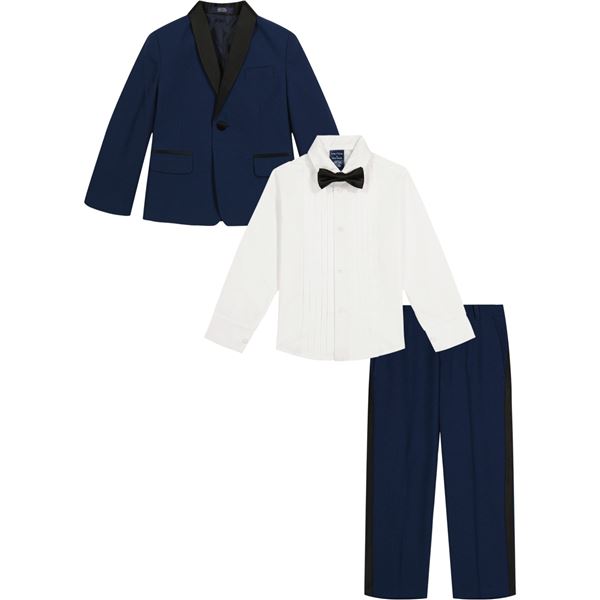 Nautica Little Boys Tuxedo Suit Set, 4 Piece