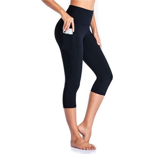 OCCFFY Women'S High Waist Yoga Pants XL Black