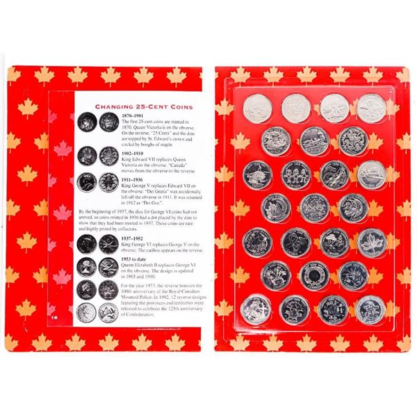 Canadian Coin Collecting Kit - Millenium 25 cent Coins