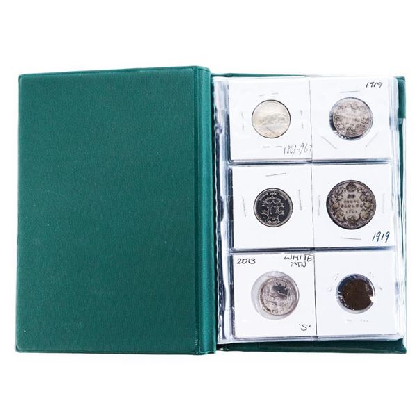 Coin Stock Book -12 World Coins w/ Silver