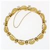 Image 7 : Vintage 18k Gold 1.51 ctw Diamond Twisted Wire Open Puffed Link Statement Bracel