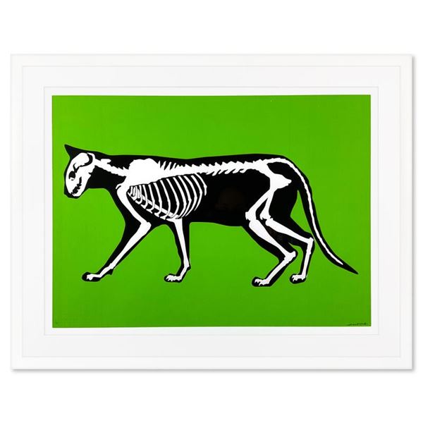 Skeleton Cat (Green) by Hijack