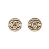 Image 1 : Chanel Round CC Logo Earrings