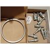 Image 1 : QTY TEN HYDRAULIC FITTINGS AND SS RING JOINT GASKET