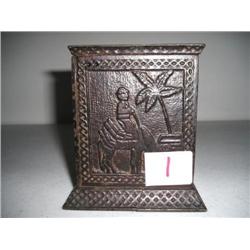 Square bank w/ Asian motif