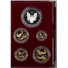 Image 2 : 1995-W American Eagle 10 Anniv. Proof Bullion Set of 5 [166168]