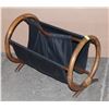 Image 1 : VINTAGE WOOD MAGAZINE RACK
