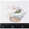 Image 1 : NEW SHELL SWAN BROOCH