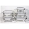 Image 1 : STORE RETURN 10 PIECE GLASS TUPPERWARE LOT