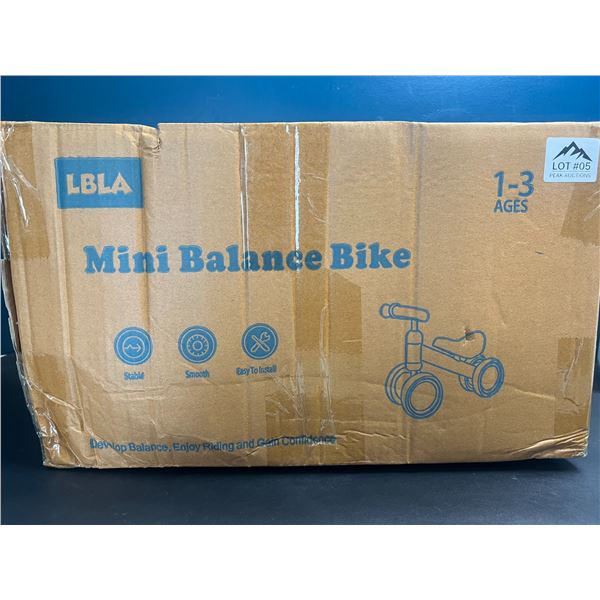 Lot of 1 Mini Balance Bike for Kids - Red/Black