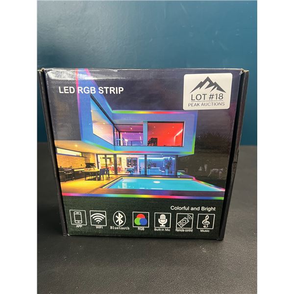 Lot of 1 LED RGB Strip Light Kit w/ App & Remote Control (32FT Length)