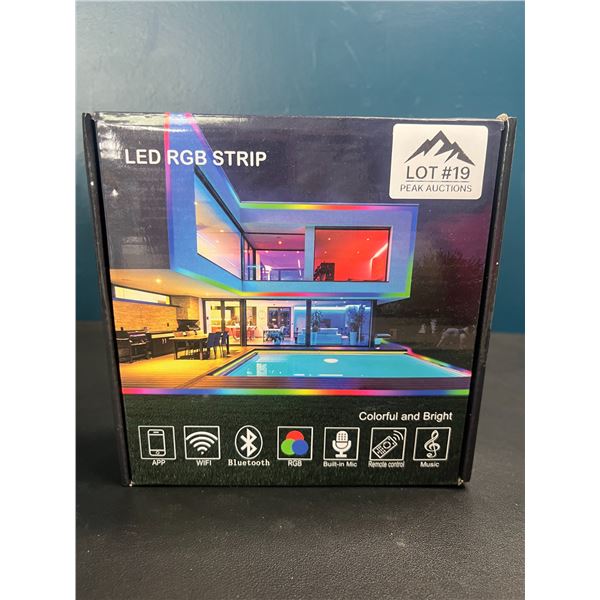 Lot of 1 LED RGB Strip Light Kit w/ App & Remote Control (32FT Length)