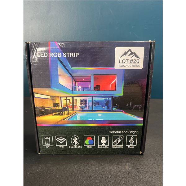 Lot of 1 LED RGB Strip Light Kit w/ App & Remote Control (32FT Length)