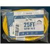 Image 1 : Lot of 1 Yellow Triple-Tap Extension Cord - 25FT