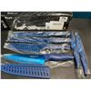 Image 1 : Lot of 1 6PC Kitchen Knife Set - Metallic Blue