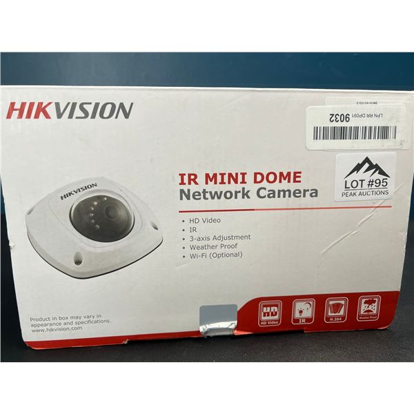 Lot of 1 HikVision IR Mini Dome Network Camera
