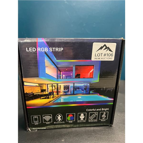 Lot of 1 LED RGB Strip Light Kit w/ App & Remote Control (32FT Length)