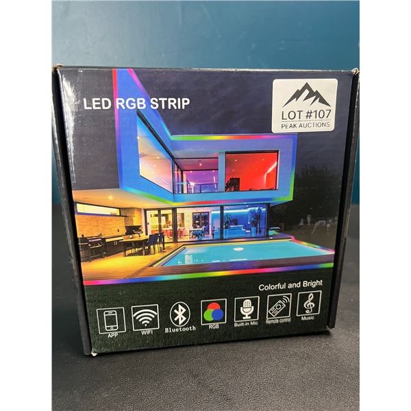 Lot of 1 LED RGB Strip Light Kit w/ App & Remote Control (32FT Length)