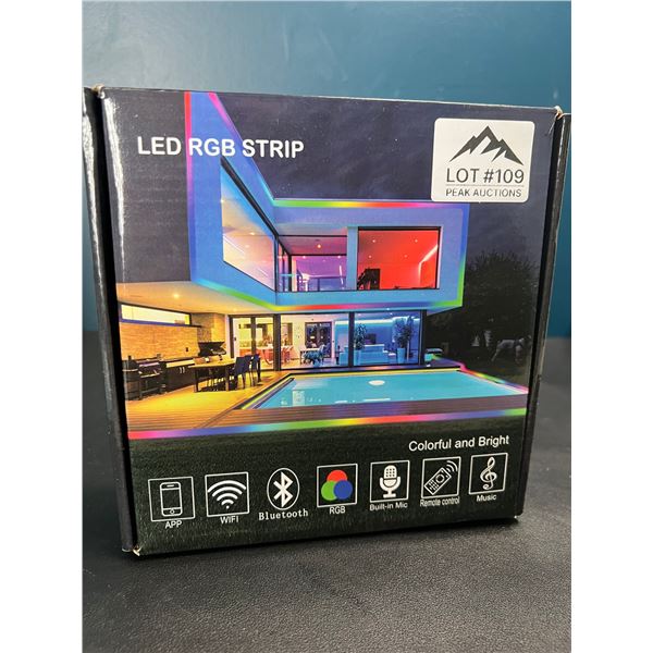 Lot of 1 LED RGB Strip Light Kit w/ App & Remote Control (32FT Length)