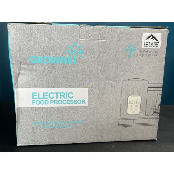 Lot of 1 Grownsy Electric Food Processor/Baby Food Maker