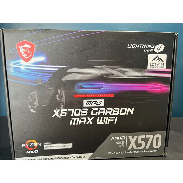 Lot of 1 MSI MPG X570S CARBON MAX WIFI Gaming Motherboard for PC's