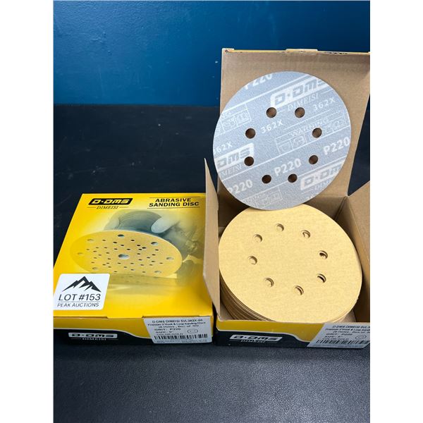Lot of 2 Boxes of Abrasive Sanding Discs - 50 PCS per box