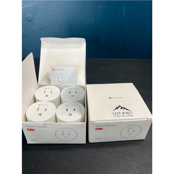 Lot of 2 Multi-Packs of WiFi Smart Plugs/Sockets - 4pcs per box!