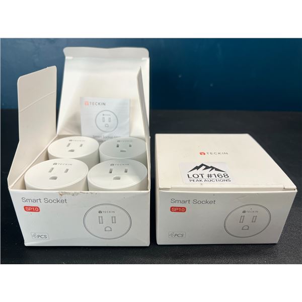 Lot of 2 Multi-Packs of WiFi Smart Plugs/Sockets - 4pcs per box!