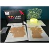 Image 1 : Lot of 1 Pokemon 3D LED Color-Changing Lamp w/ Remote Control - 3 Pokemon Designs Included!