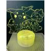 Image 2 : Lot of 1 Pokemon 3D LED Color-Changing Lamp w/ Remote Control - 3 Pokemon Designs Included!