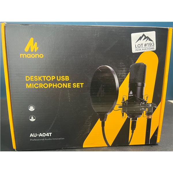 Lot of 1 Maono Desktop USB Microphone Set