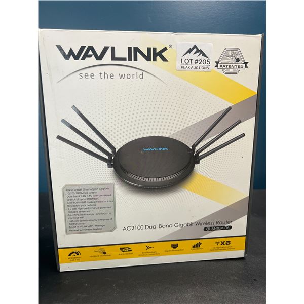 Lot of 1 Wavlink AC2100 Dual Band Gigabit Wireless Router