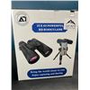 Image 1 : Lot of 1 Pair of 12x42 Powerful HD Binoculars w/ Tripod Stand