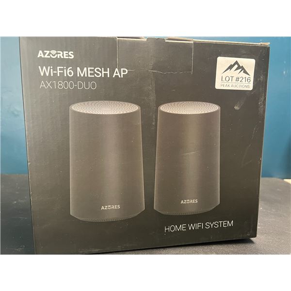 Lot of 1 Azores WiFi6 Mesh AP AX1800-Duo Home Wifi System