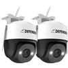 Image 1 : Lot of Defender Guard Pro 2K HD WiFi Security Cameras w/ Motion Tracking (2 Pack/Cameras)