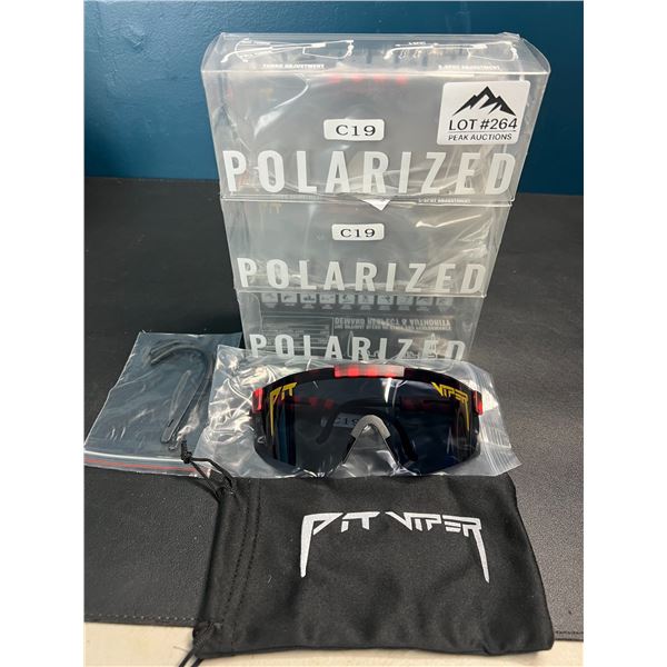 Lot of 3 Pit Viper Polarized Sunglasses
