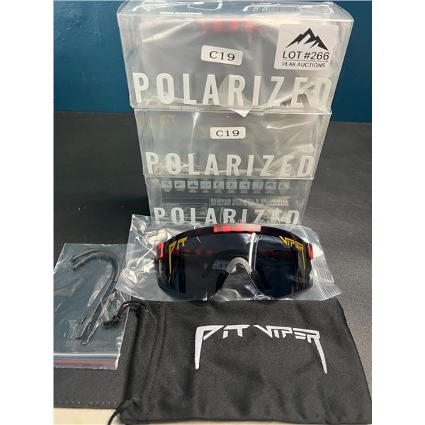 Lot of 3 Pit Viper Polarized Sunglasses