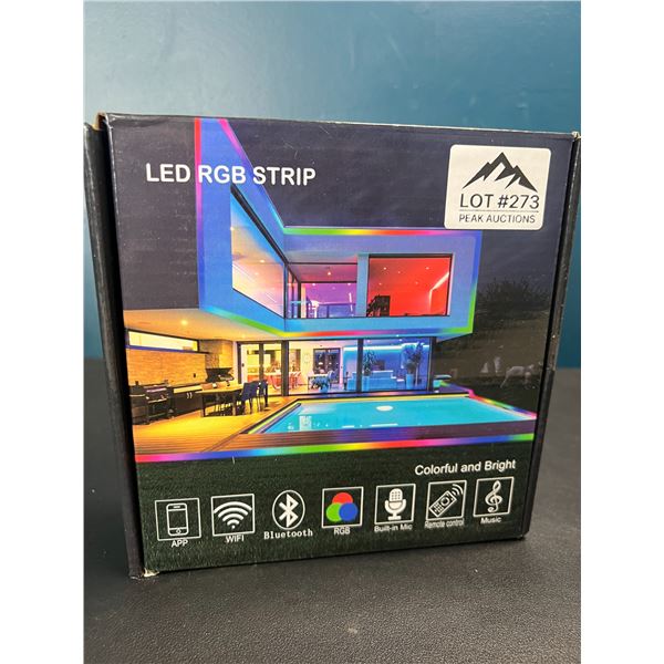 Lot of 1 LED RGB Strip Light Kit w/ App & Remote Control (32FT Length)