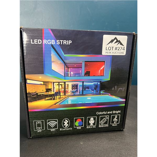 Lot of 1 LED RGB Strip Light Kit w/ App & Remote Control (32FT Length)