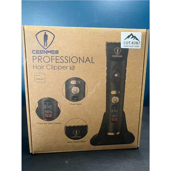 Lot of 1 Ceenwes Professional Hair Clipper Kit - Rechargeable/Cordless