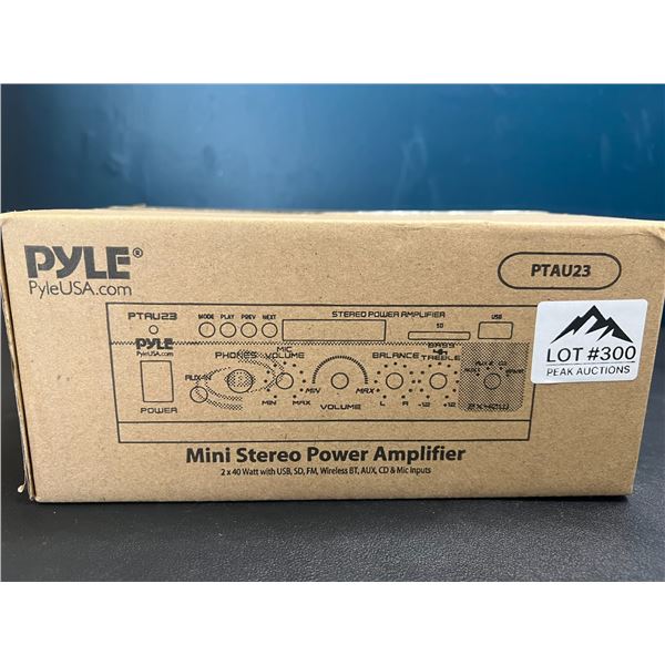 Lot of 1 PYLE Mini Stereo Power Amplifier